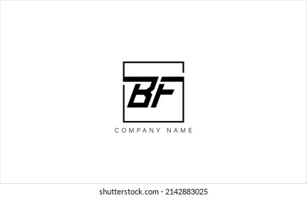 BF, FB Alphabet Buchstaben Logo-Monogramm