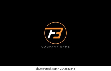 BF, FB alphabet letters logo monogram