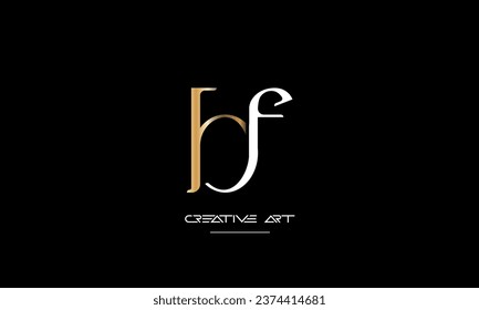 BF, FB, B, F abstract letters logo monogram