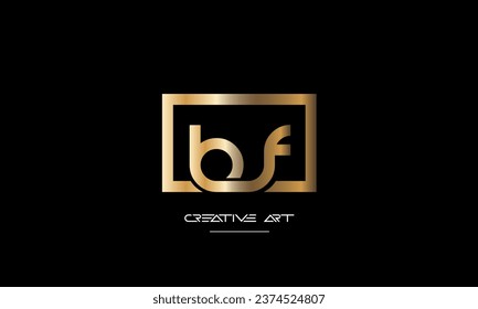 BF, FB, B, F abstract letters logo monogram