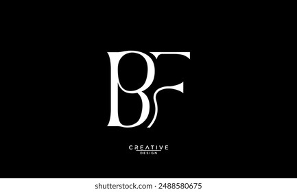 BF, FB, B, F, Letras Abstractas Logo Monograma