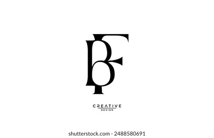 BF, FB, B, F, Abstract Letters Logo Monogram