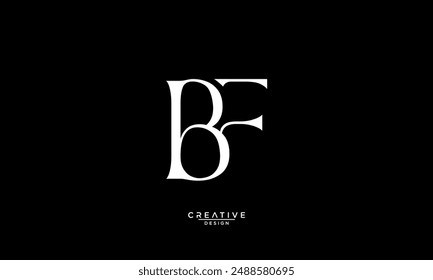 BF, FB, B, F, Letras Abstractas Logo Monograma