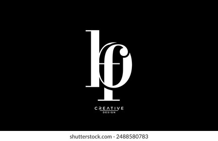 BF, FB, B, F, Letras Abstractas Logo Monograma