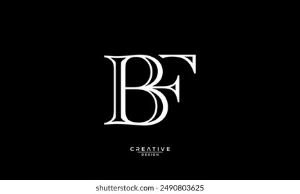 BF, FB, B, F, Abstract Letters Logo Monogram