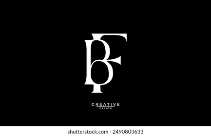 BF, FB, B, F, Abstract Letters Logo Monogram
