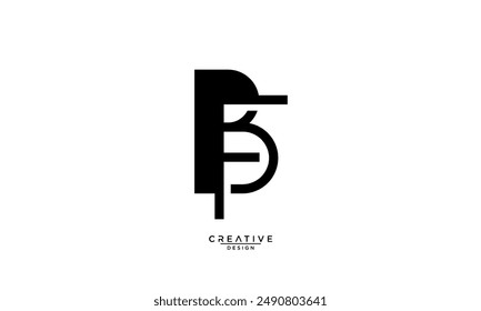 BF, FB, B, F, Abstract Letters Logo Monogram