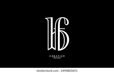 BF, FB, B, F, Abstract Letters Logo Monogram