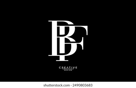 BF, FB, B, F, Abstract Letters Logo Monogram