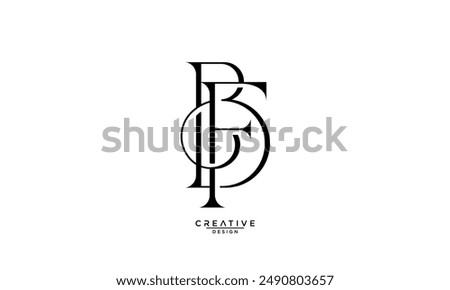 BF, FB, B, F, Abstract Letters Logo Monogram