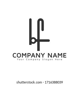 Bf, FB  Letter Initial Logo Design Vector Template.bf logo. BF letter logo ,BF logo design.