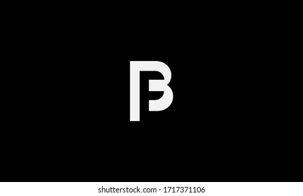 BF or FB letter logo. Unique attractive creative modern initial 