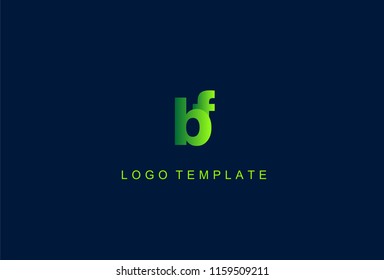 BF Green Letter Logo Design