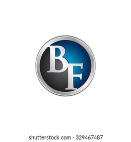 BF initial circle logo blue