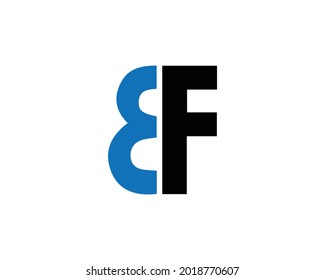 BF Letter Logo Design Creative Modern Vector
