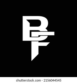 BF Letter Logo Design Template Vector