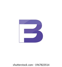 BF letter logo design vector template, bf logo, fb logo design