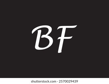 BF letter logo and initial logo design
