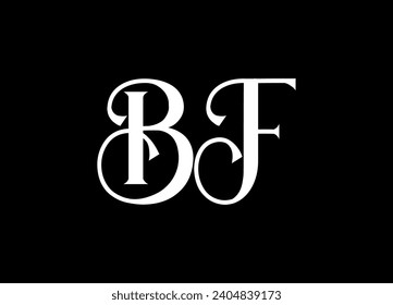 BF letter logo,icon, and monogram logo design