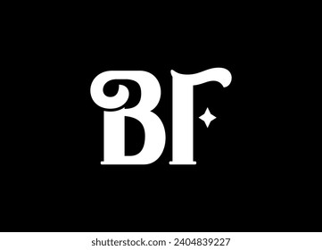 BF letter logo,icon, and monogram logo design