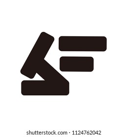 bf letter vector logo