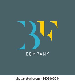 BF logo design. Monogram logo.