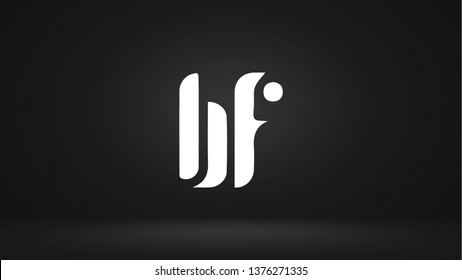 BF logo design template vector illustration 