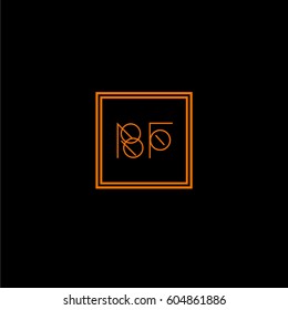 bf logo letter initial, Abstract Polygonal Background Logo, design for Corporate Business Identity,flat icon, Alphabet letter