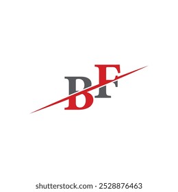 BF Minimalist Logo with Dynamic Diagonal Line