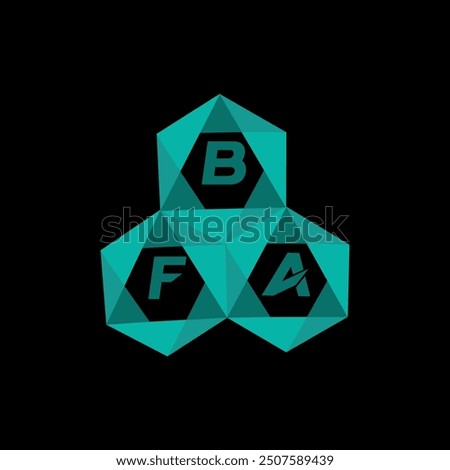 BFA creative minimalist letter logo. BFA unique vector initials alphabet letter logo design
