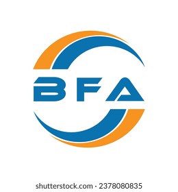 BFA-Logo-Design auf weißem Hintergrund oder Monogram-Logo-Design für Unternehmer und Unternehmen.