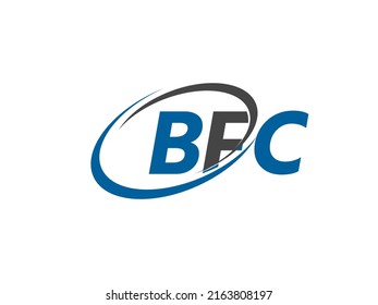 BFC letter creative modern elegant swoosh logo design