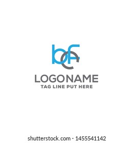 bfc letter logo design template