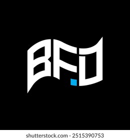 BFD logo design, BFD simple and modern logo. BFD luxurious alphabet design  