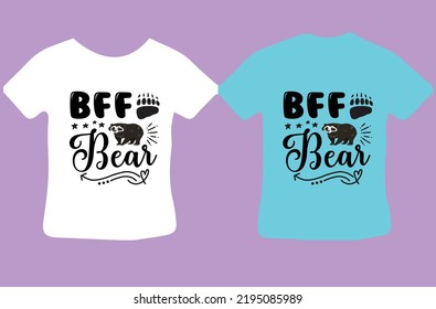 Bff Bear design cut file