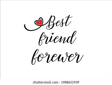 BFF or best friends forever vector