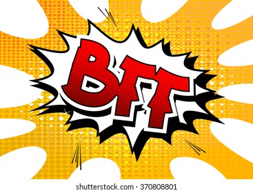 BFF - Comic book style word