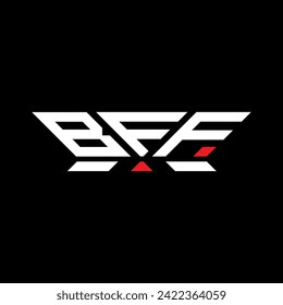 BFF letter logo vector design, BFF simple and modern logo. BFF luxurious alphabet design  
