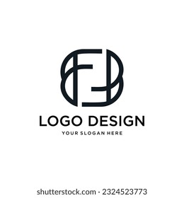 BFFB Letter Initial Creative Logo Design Vector