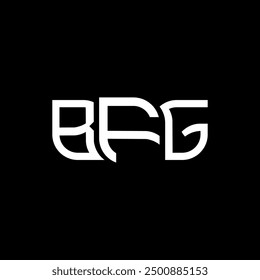BFG logo design, BFG simple and modern logo. BFG luxurious alphabet design  