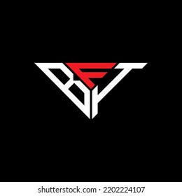 BFI letter logo creative design with vector graphic, BFI simple and modern logo in triangle shape.