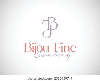 BFJ logo 3 letter vector logo design for business