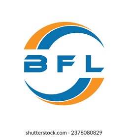 Diseño del logotipo de letras BFL sobre fondo blanco o diseño del logotipo Monograma para emprendedores y empresas.