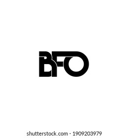 bfo letter original monogram logo design