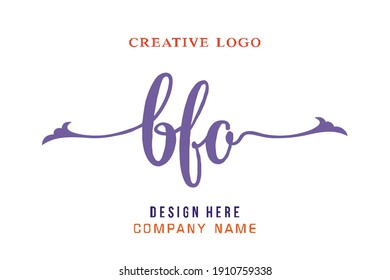 BFO lettering logo is simple, easy to understand and authoritative
