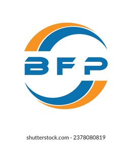 BFP letter logo design on a white background or Monogram logo design for entrepreneur and business.