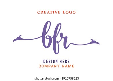BFR lettering logo is simple, easy to understand and authoritative