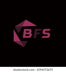 BFS creative minimalist letter logo. BFS unique vector initials alphabet letter logo design
