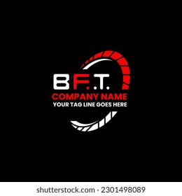 BFT letter logo creative design with vector graphic, BFT simple and modern logo. BFT luxurious alphabet design  