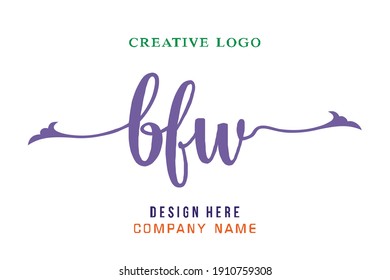BFW lettering logo is simple, easy to understand and authoritative